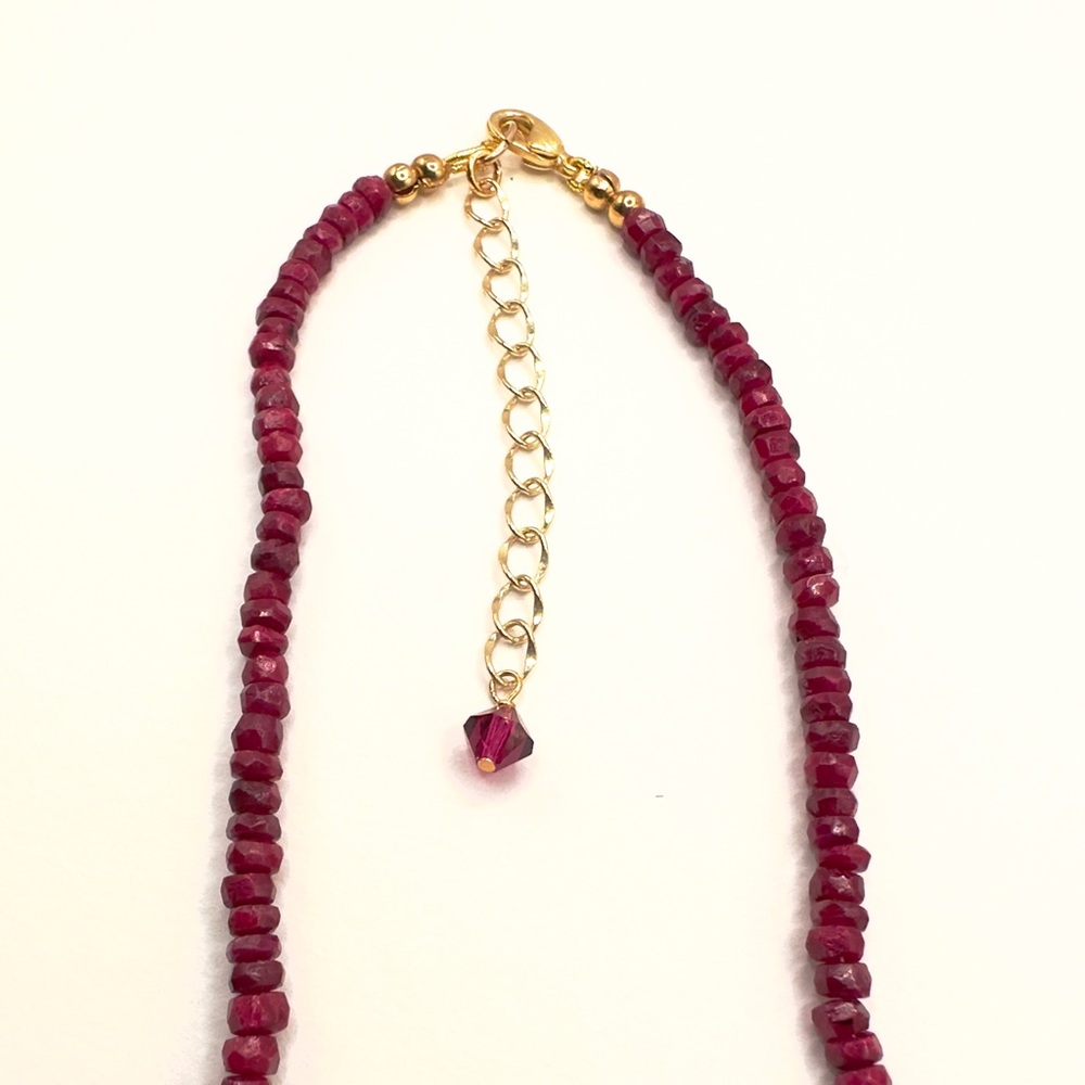 Minimalist Genuine Ruby Handcrafted Necklace - image 6